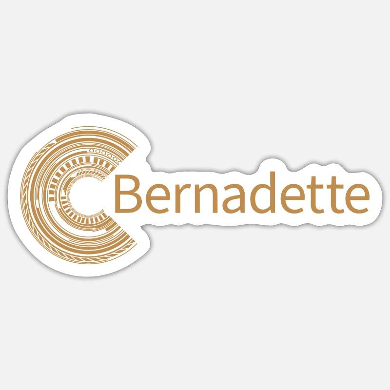 Pour Bernadette - Sticker taille S (10 x 10 cm) - blanc mat