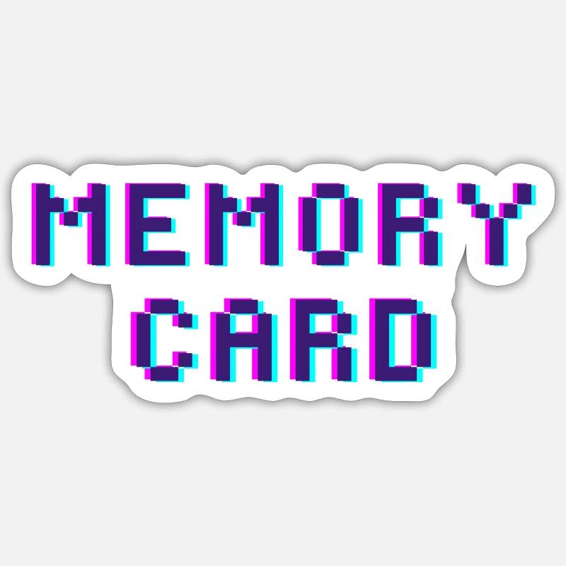 Memory Card Sticker Größe S (10 x 10 cm)