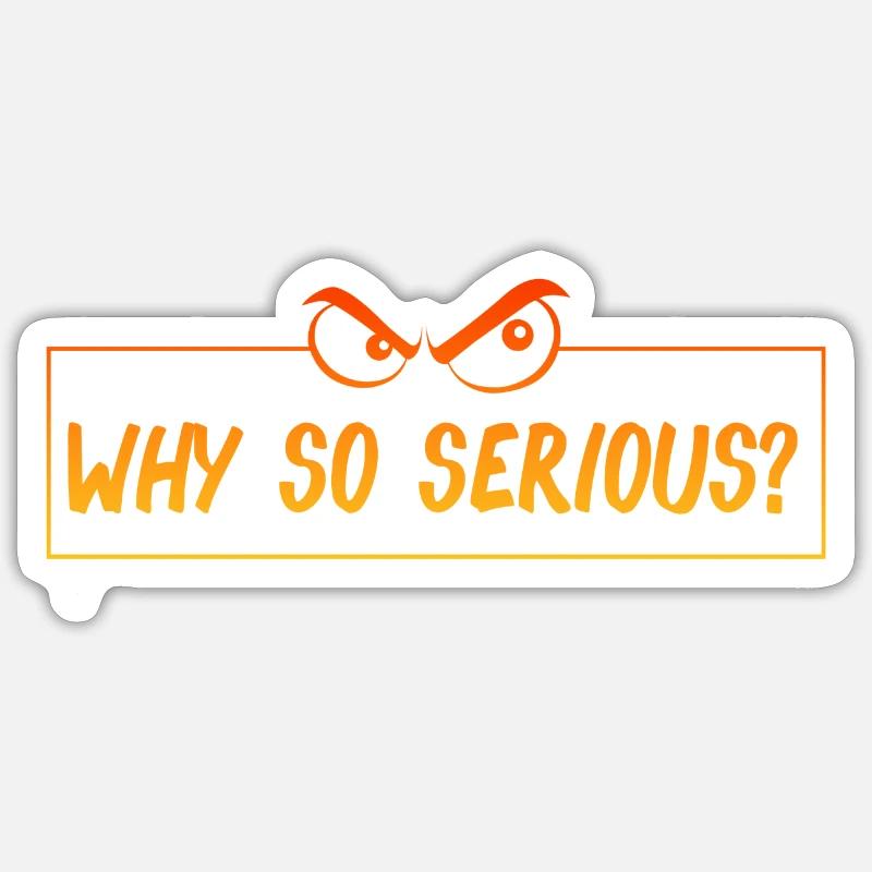 lustiger Spruch, angry eyes - Sticker Größe S (10 x 10 cm) - Mattweiß