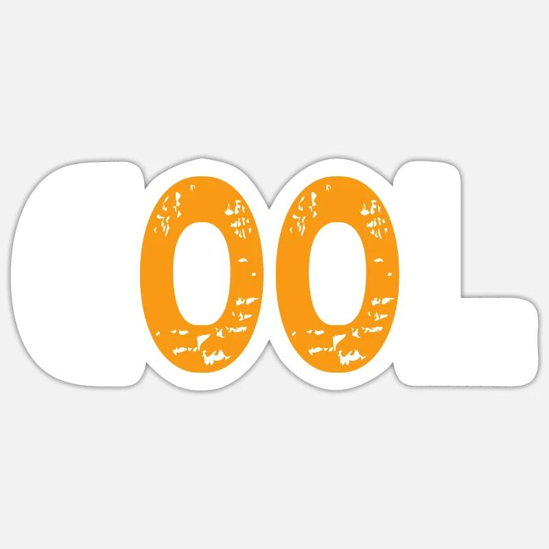 Cool moderne et jeune - Sticker taille S (10 x 10 cm) - blanc mat