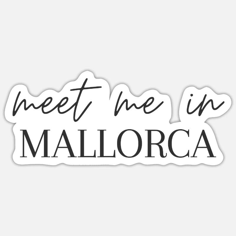 Rencontrez-moi à Majorque Sticker taille S (10 x 10 cm)