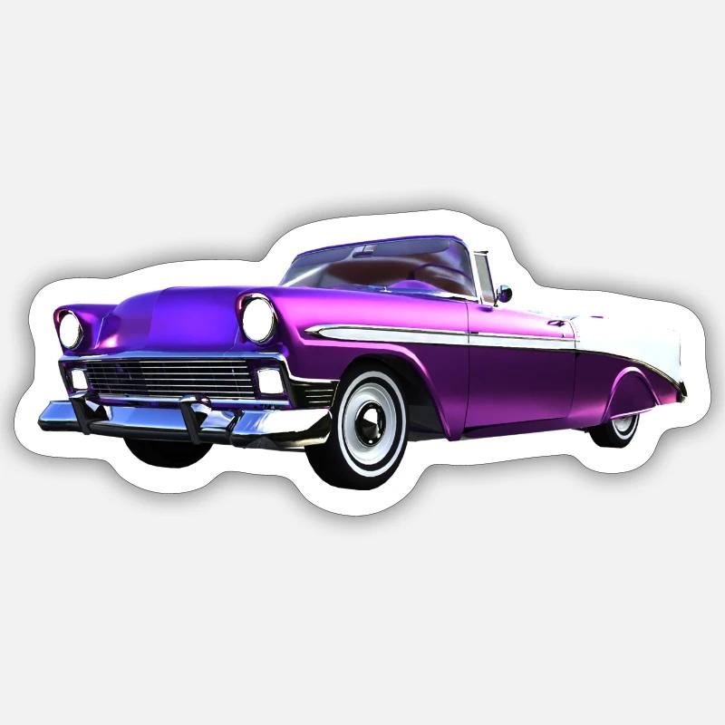Oldtimer - Sticker Größe S (10 x 10 cm) - Mattweiß