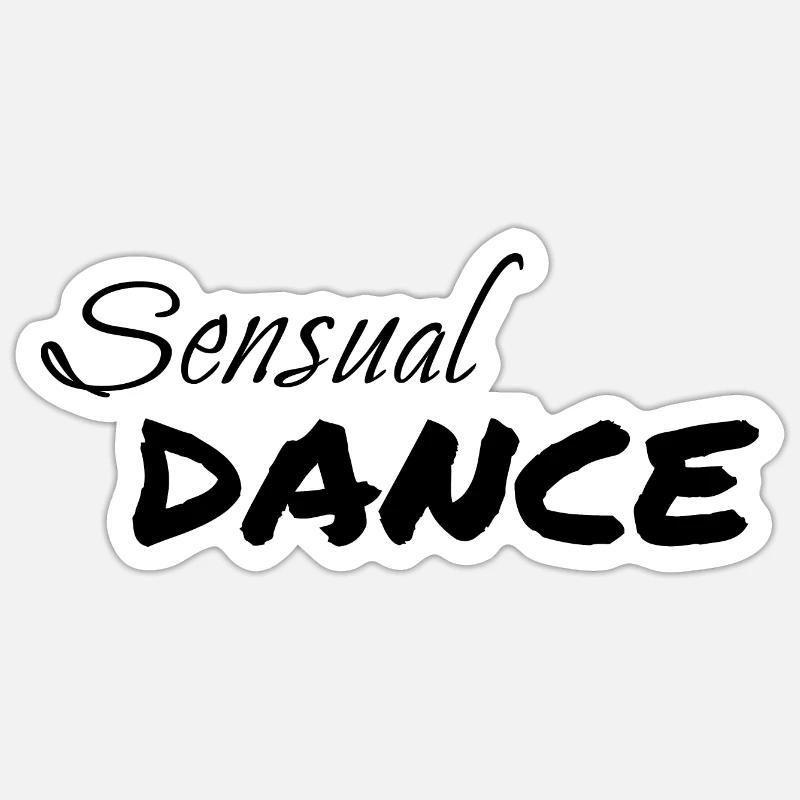 Dancing Dance Music - Sticker size S (10 x 10 cm) - white matte