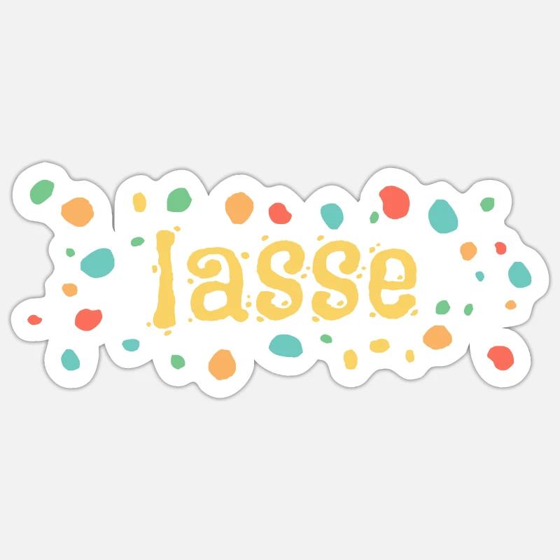 Leave blobs - Sticker size S (10 x 10 cm) - white matte