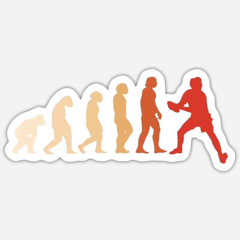 Sport Evolution Ultimate Frisbee - Sticker Größe S (10 x 10 cm) - Mattweiß