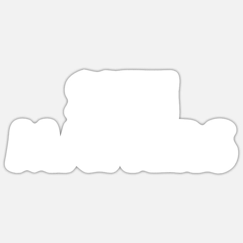 Size matters - Sticker taille S (10 x 10 cm) - blanc mat