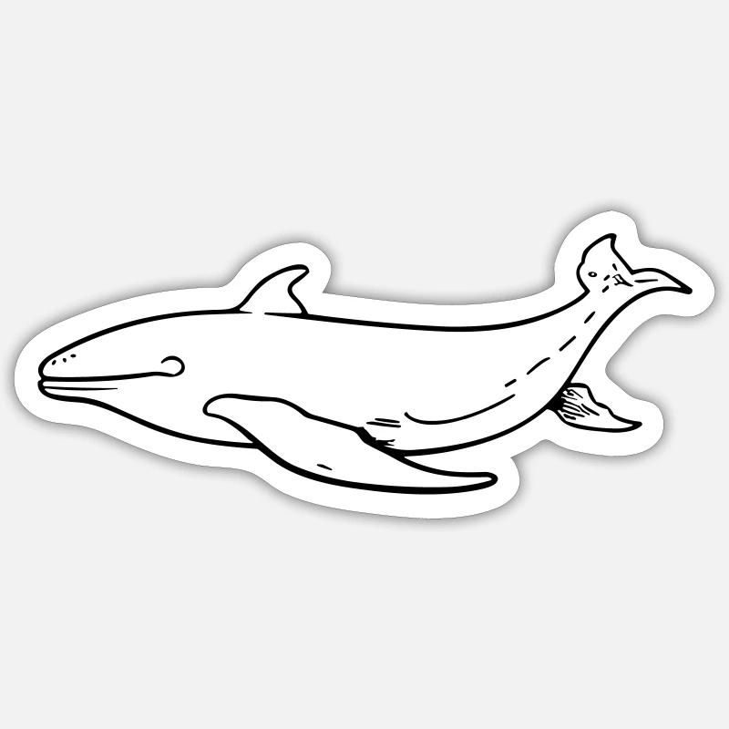 Whale Sticker size S (10 x 10 cm)