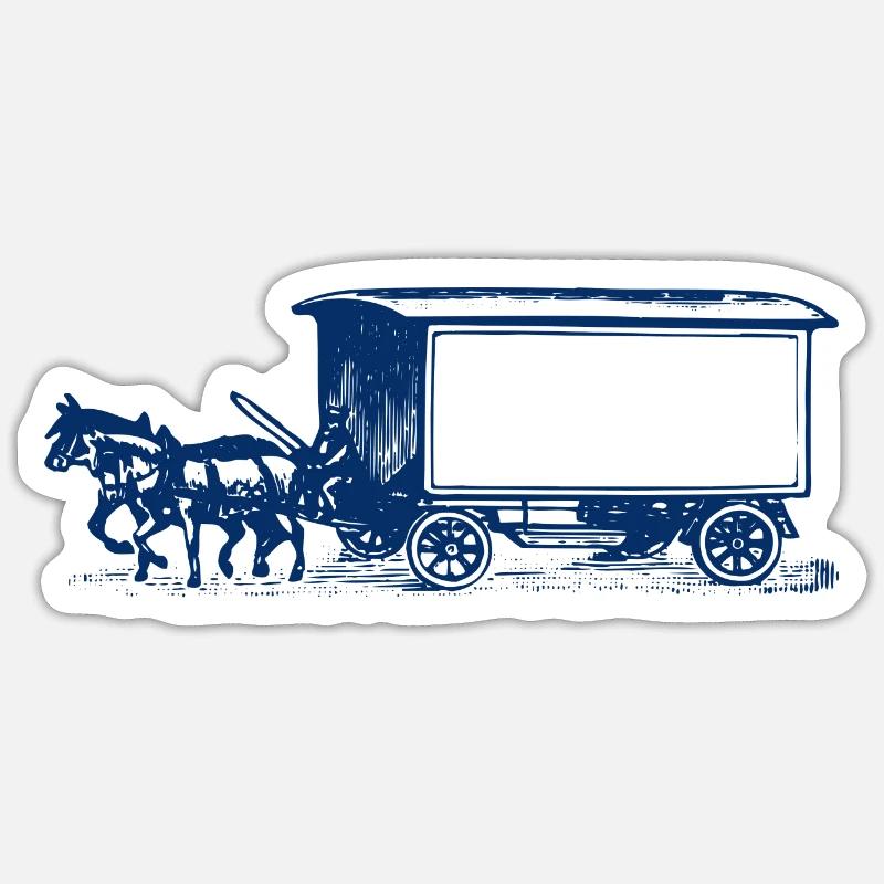 Pferde - Sticker Größe S (10 x 10 cm) - Mattweiß