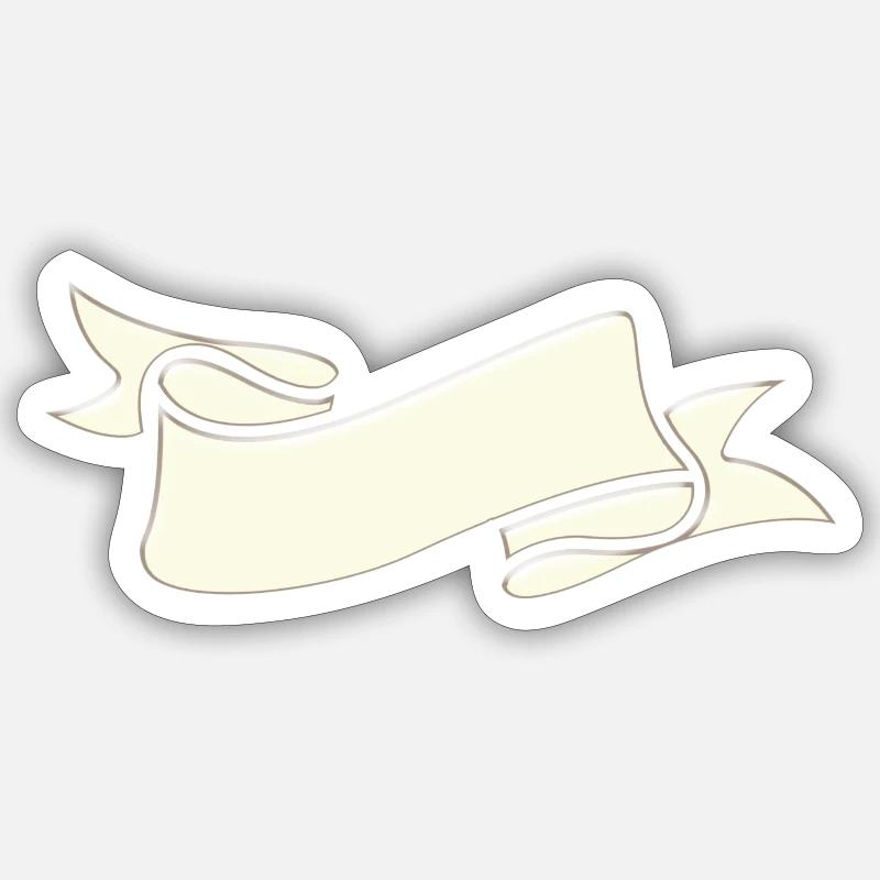 Banner - Sticker size S (10 x 10 cm) - white matte