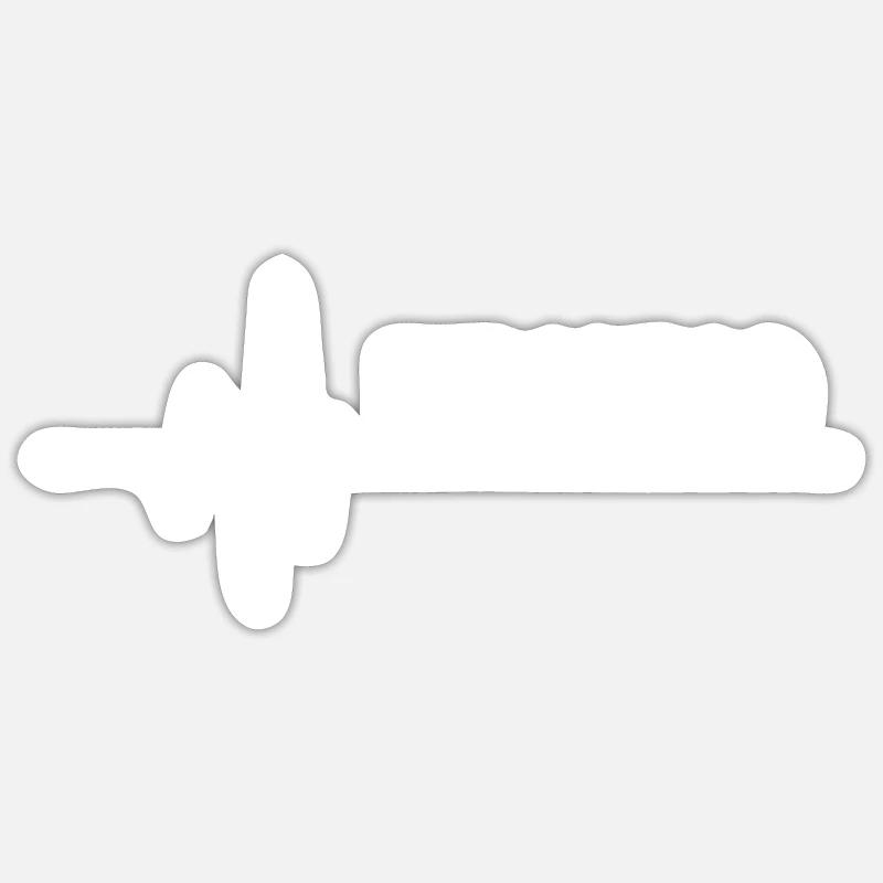Fréquence pour Techno - Raverwear Sticker taille S (10 x 10 cm)