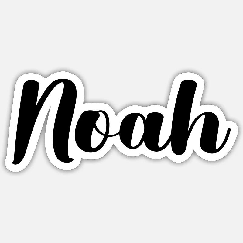 noah - Sticker Größe S (10 x 10 cm) - Mattweiß