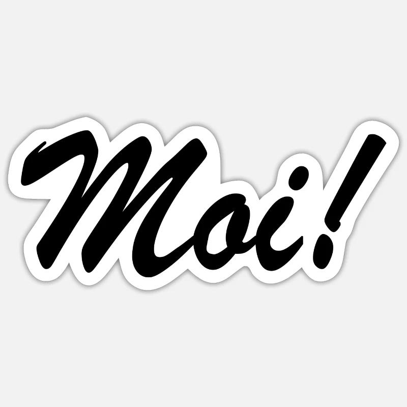 Moi Licht - Sticker size S (10 x 10 cm) - white matte