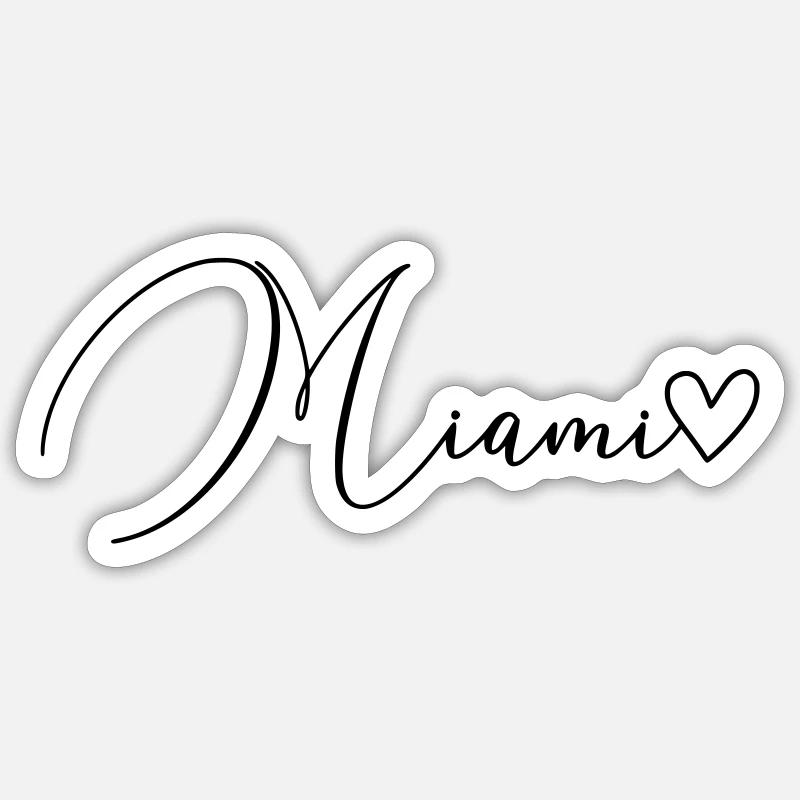 Miami skrifttype Sticker