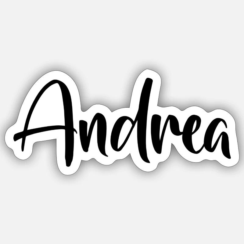First name - Andrea - Sticker size S (10 x 10 cm) - white matte