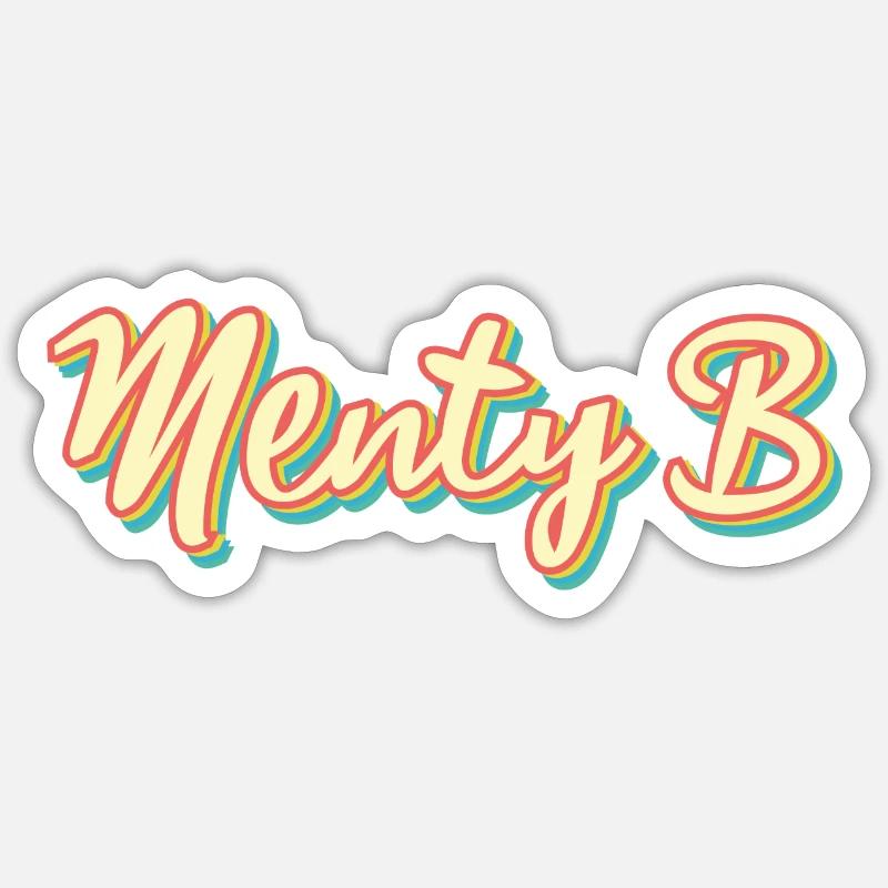 Menty B - Sticker size S (10 x 10 cm) - white matte