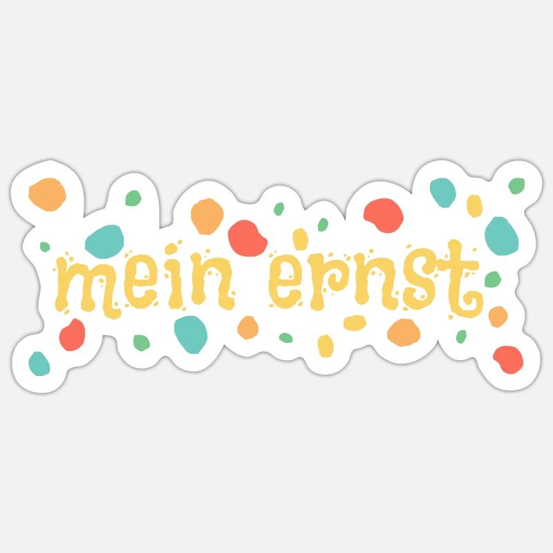 Ernst Sticker Größe S (10 x 10 cm)