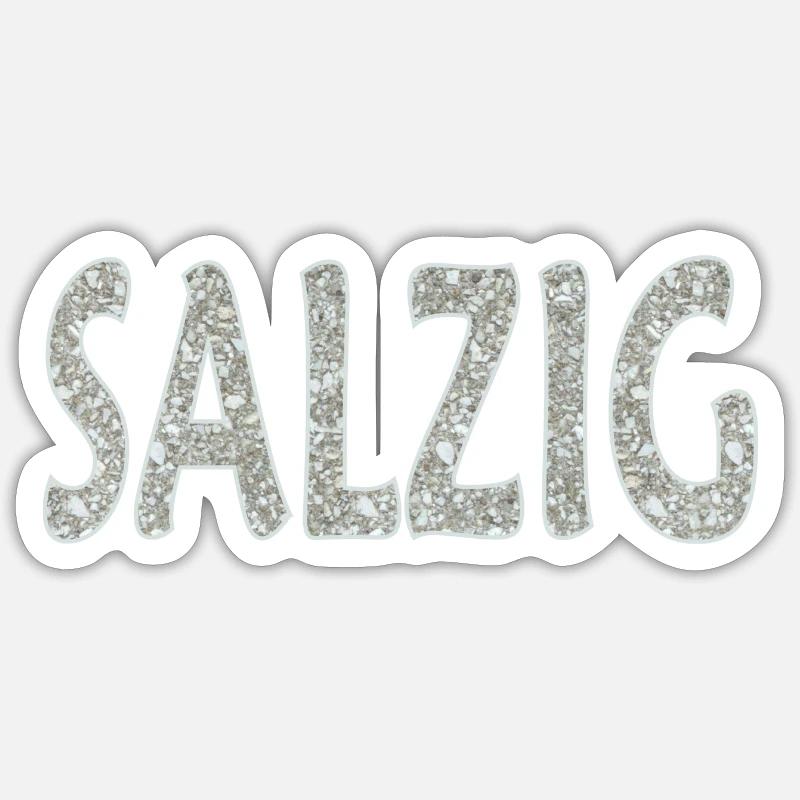Salzig-Sauer-Wütend Sticker Größe S (10 x 10 cm)