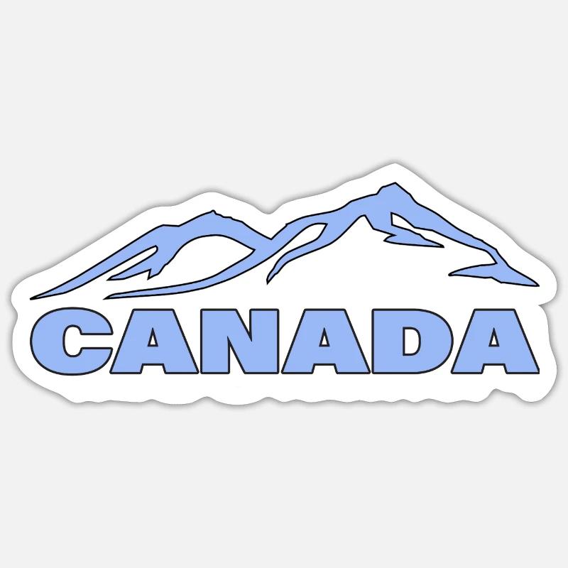 CANADA - Sticker taille S (10 x 10 cm) - blanc mat
