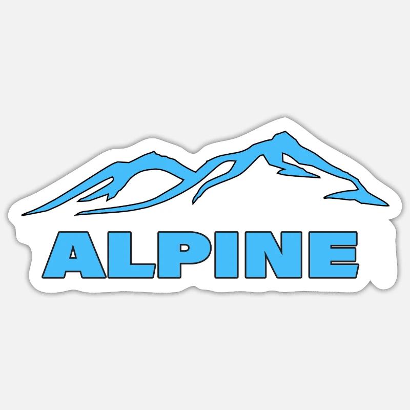 ALPINE Sticker size S (10 x 10 cm)