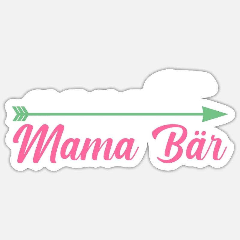 Mutter Mama Bär Sticker Größe S (10 x 10 cm)