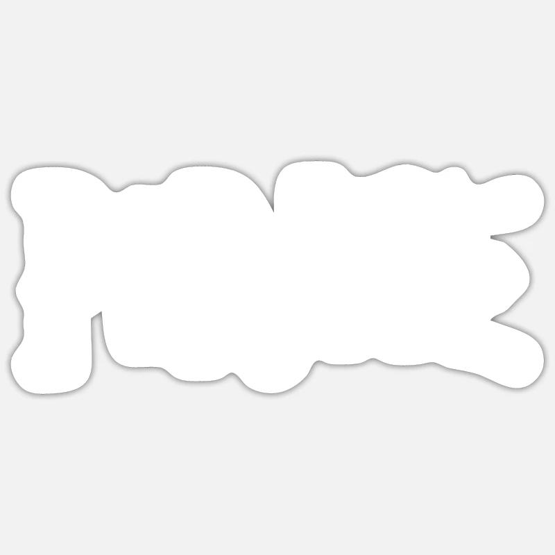 Pirate - Sticker taille S (10 x 10 cm) - blanc mat