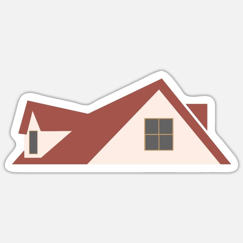 Dach Sticker Größe S (10 x 10 cm)