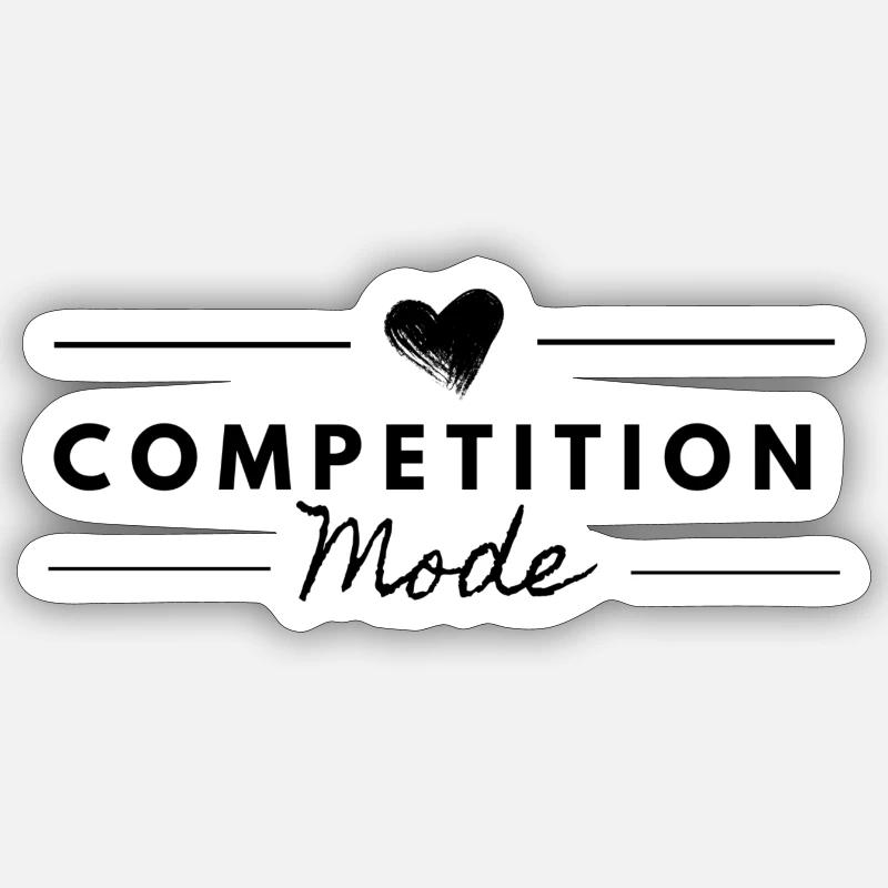 Mode Compétition Sticker taille S (10 x 10 cm)