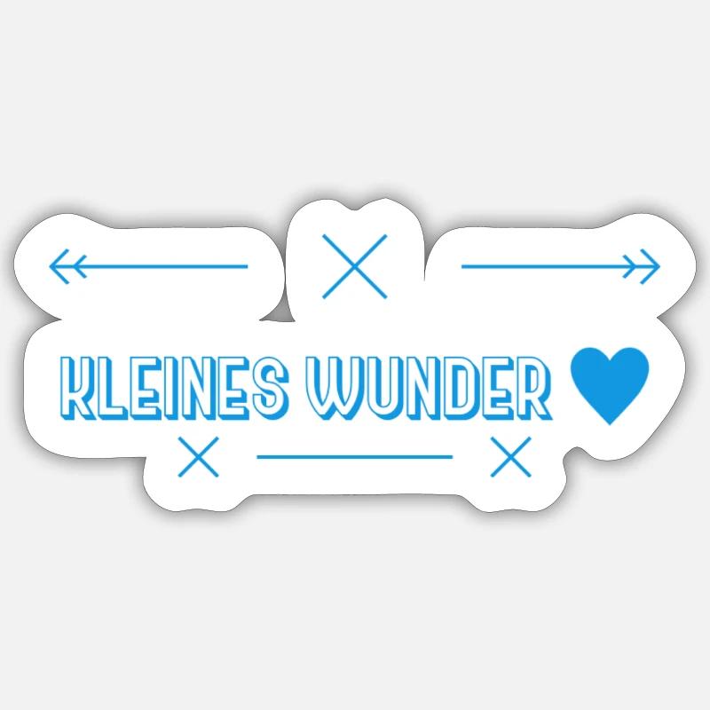 Babysprüche - Sticker Größe S (10 x 10 cm) - Mattweiß