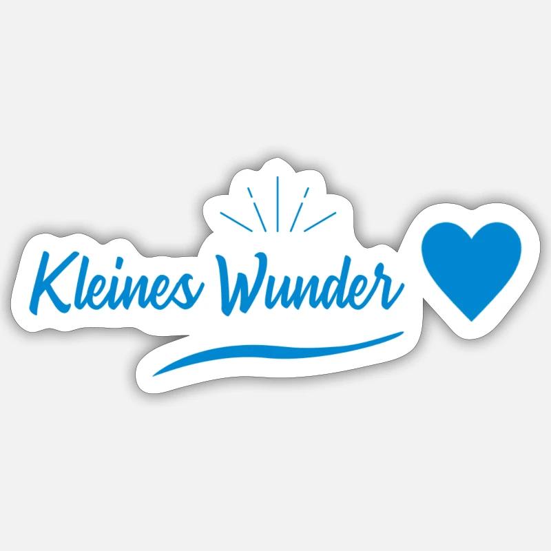 Grossesse - petit miracle - Sticker taille S (10 x 10 cm) - blanc mat