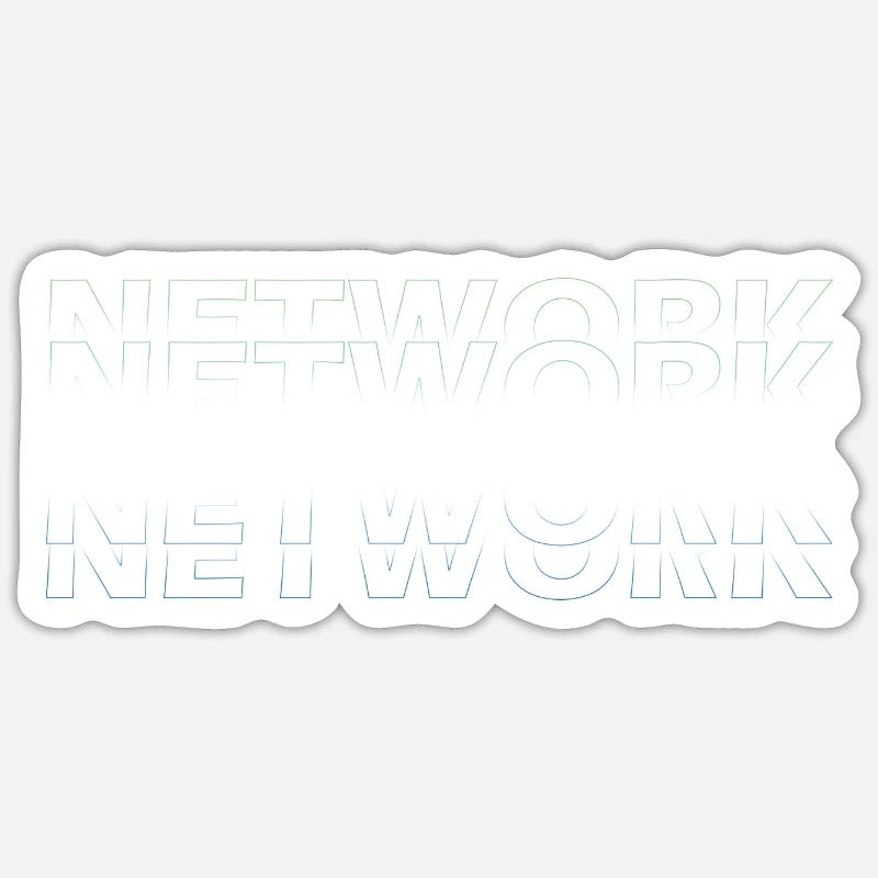 Netz Sticker Größe S (10 x 10 cm)