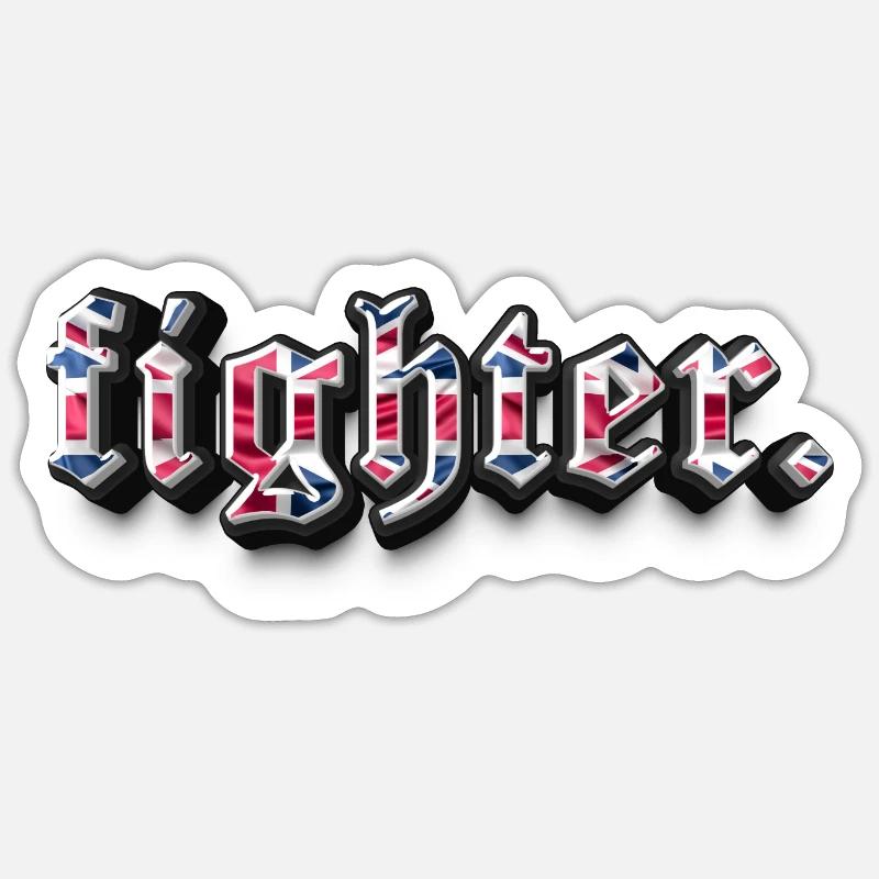 fighter. Great Britain Sticker size S (10 x 10 cm)