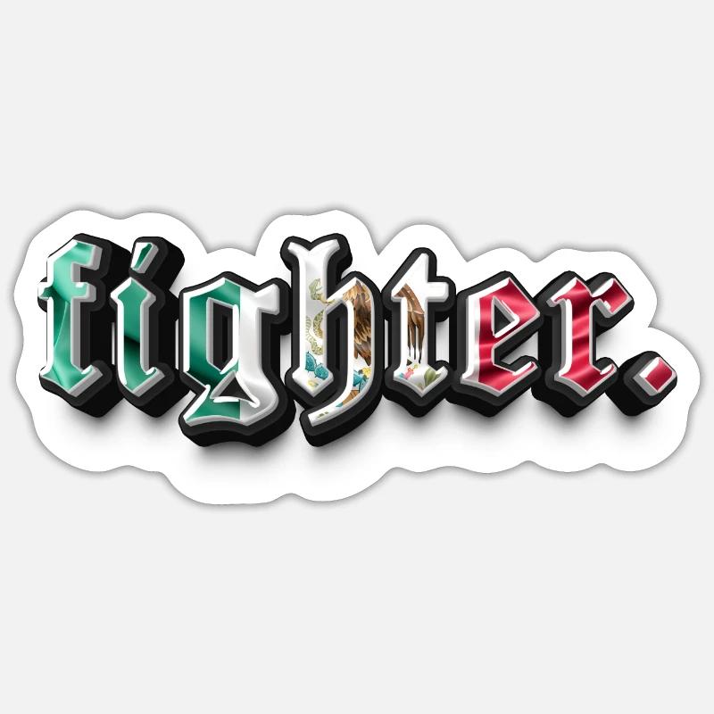 fighter. Mexiko Sticker Größe S (10 x 10 cm)