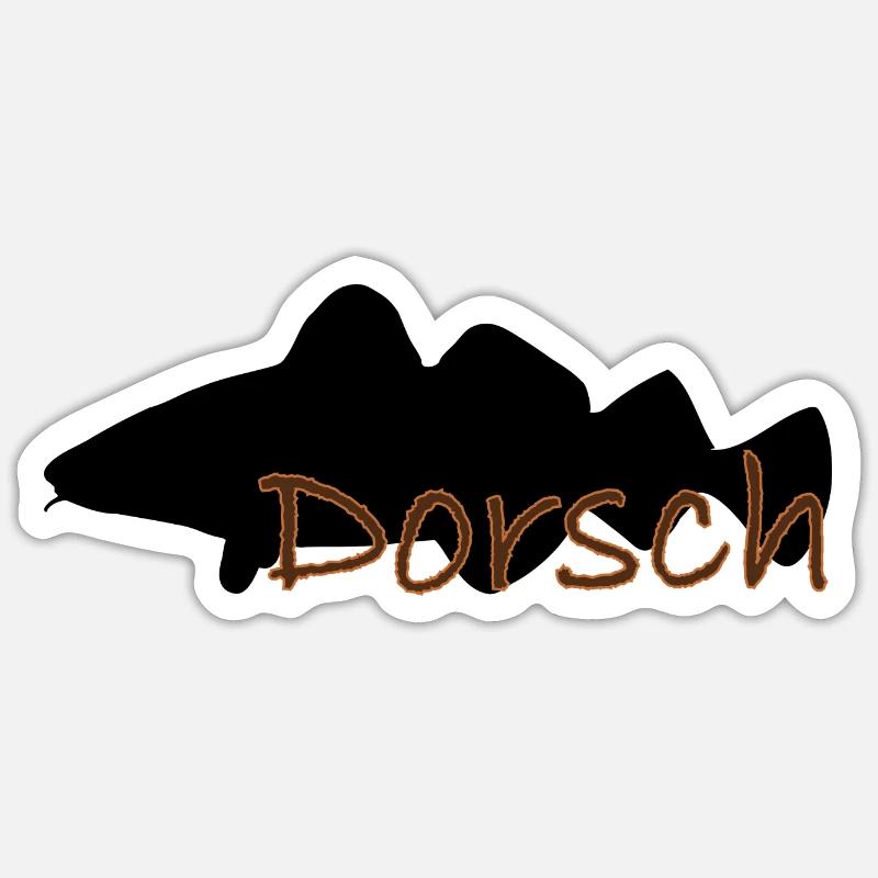 Cod black Sticker size S (10 x 10 cm)