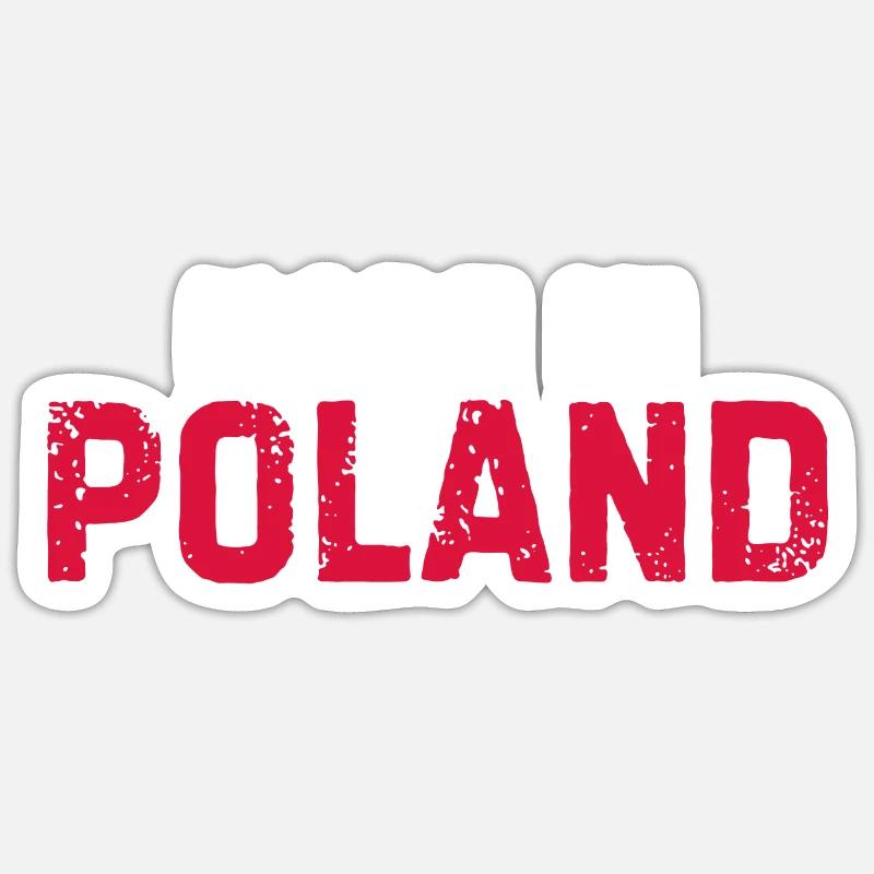Hergestellt in Polen - Sticker Größe S (10 x 10 cm) - Mattweiß