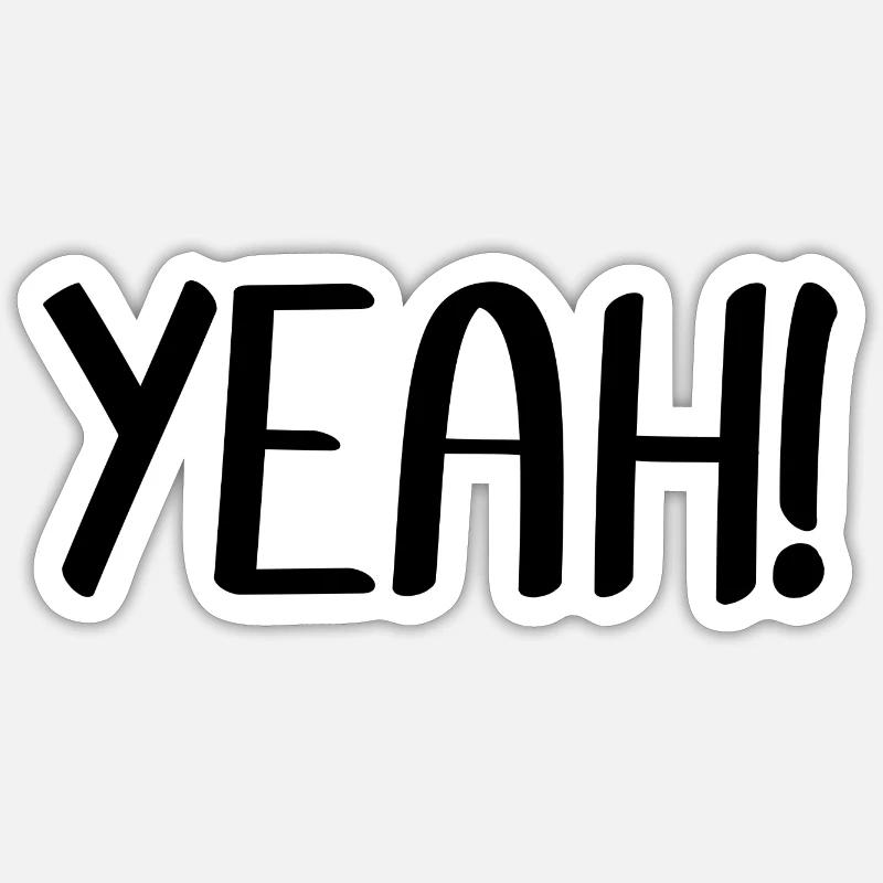 YEAH Sticker Größe S (10 x 10 cm)