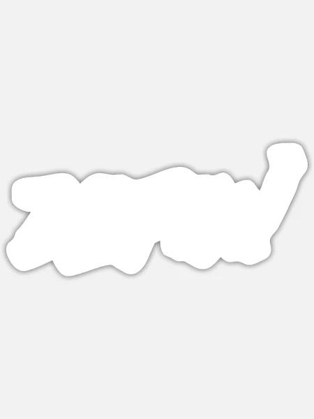 zefix weiß - Sticker Größe S (10 x 10 cm) - Mattweiß