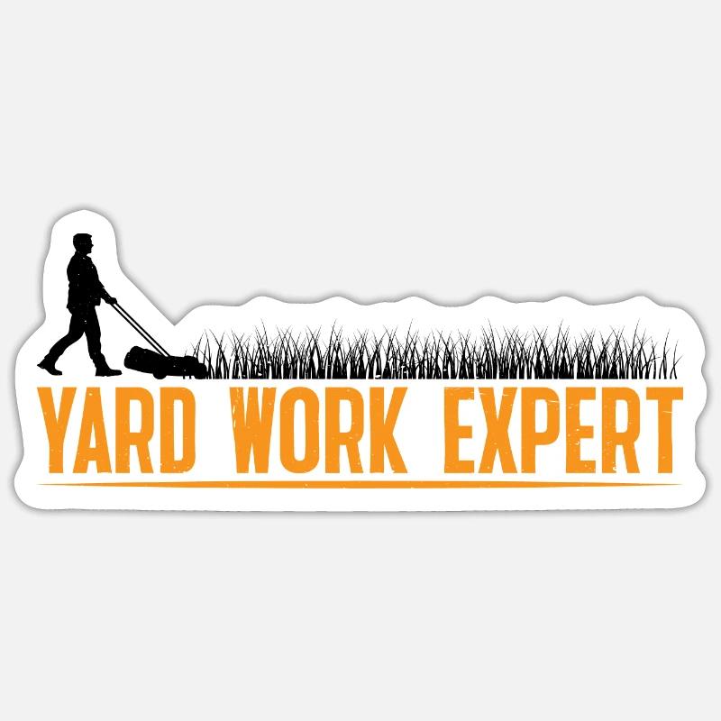 Yard Work Expert 23 Sticker size S (10 x 10 cm)