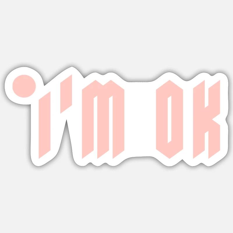 Logo light pink - Sticker Größe S (10 x 10 cm) - Mattweiß