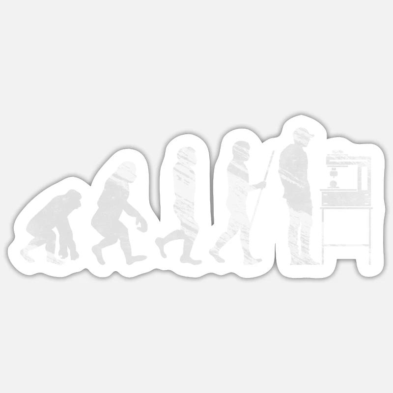 3D Printing - Sticker size S (10 x 10 cm) - white matte