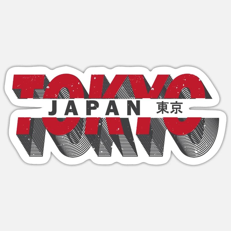Tokyo Japan - Sticker Größe S (10 x 10 cm) - Mattweiß