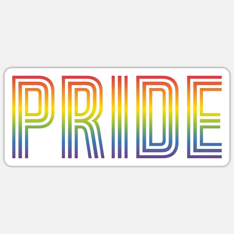 ORGUEIL - Sticker taille S (10 x 10 cm) - blanc mat
