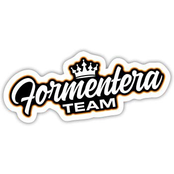 Formentera Team - Sticker size S (10 x 10 cm) - white matte - Front