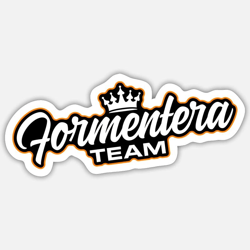 Formentera Team - Sticker size S (10 x 10 cm) - white matte