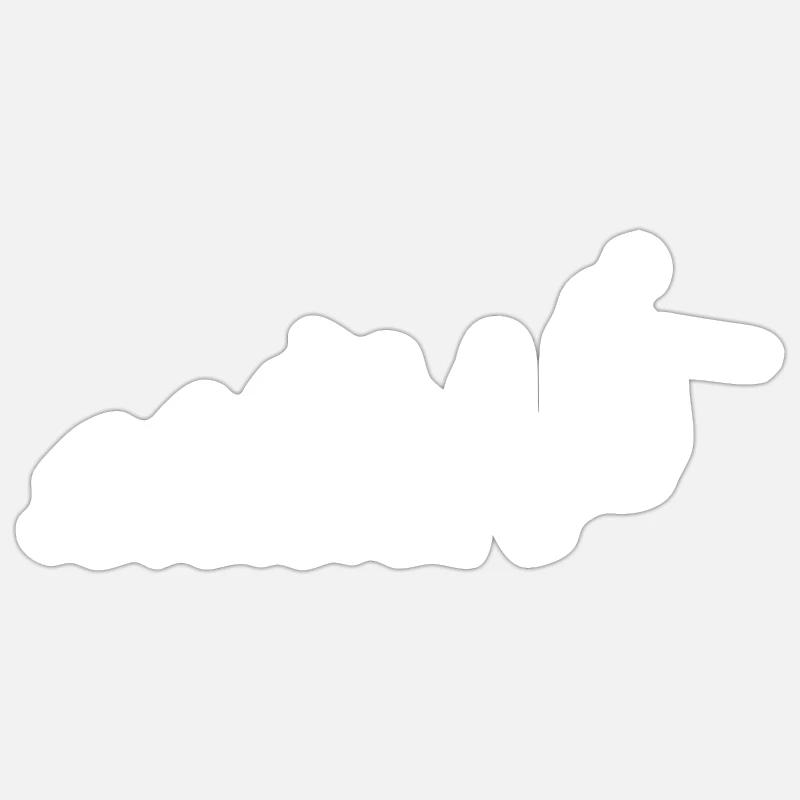 Volleyball Evolution Entwicklung Retro Sticker size S (10 x 10 cm)