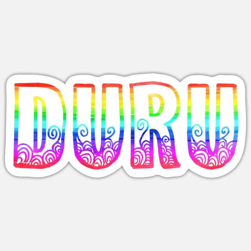 duru rs regenbogen Sticker Größe S (10 x 10 cm)