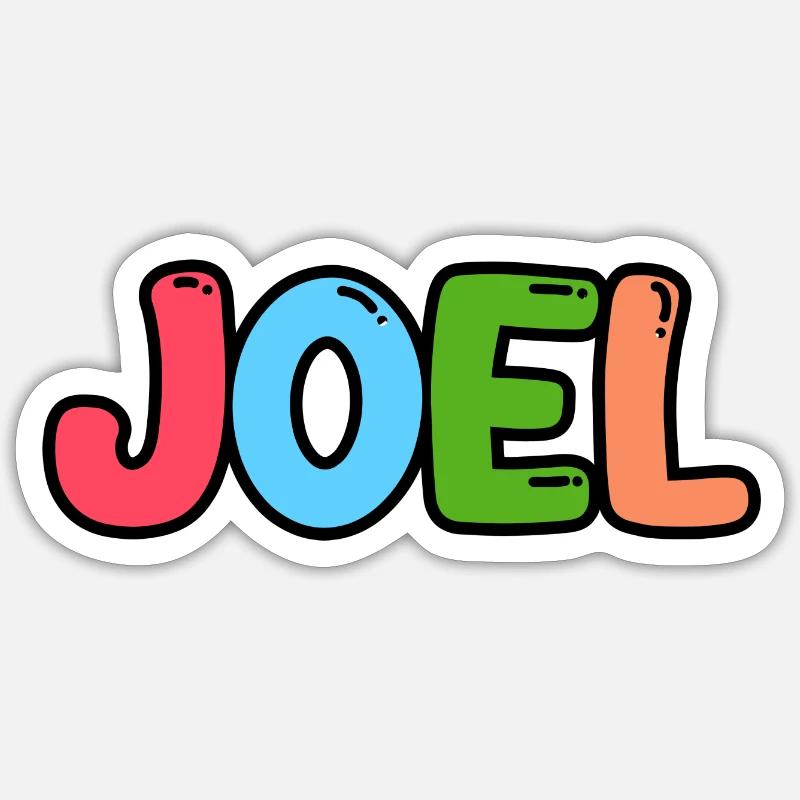 Name - Joel Sticker Größe S (10 x 10 cm)