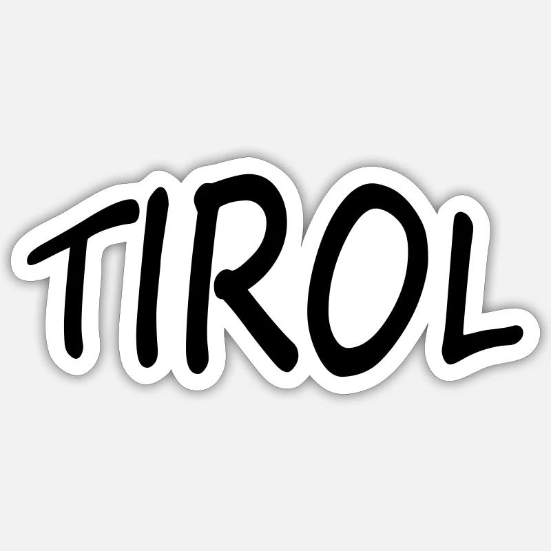 Tyrol - Sticker size S (10 x 10 cm) - white matte