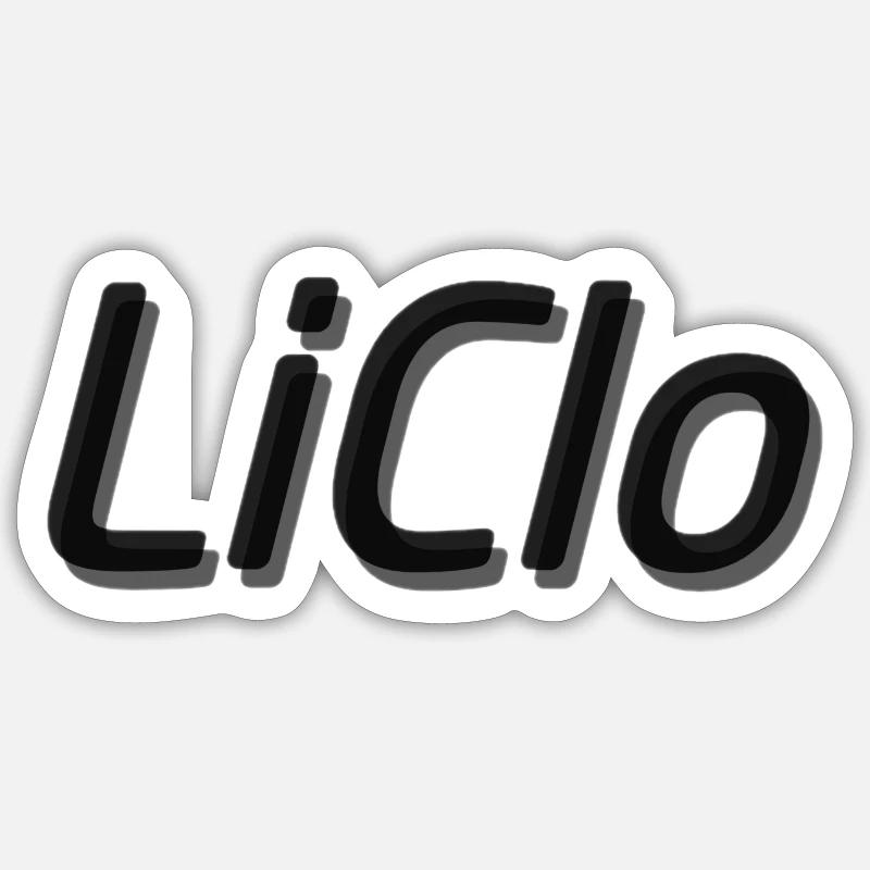 LiClo - Sticker Größe S (10 x 10 cm) - Mattweiß