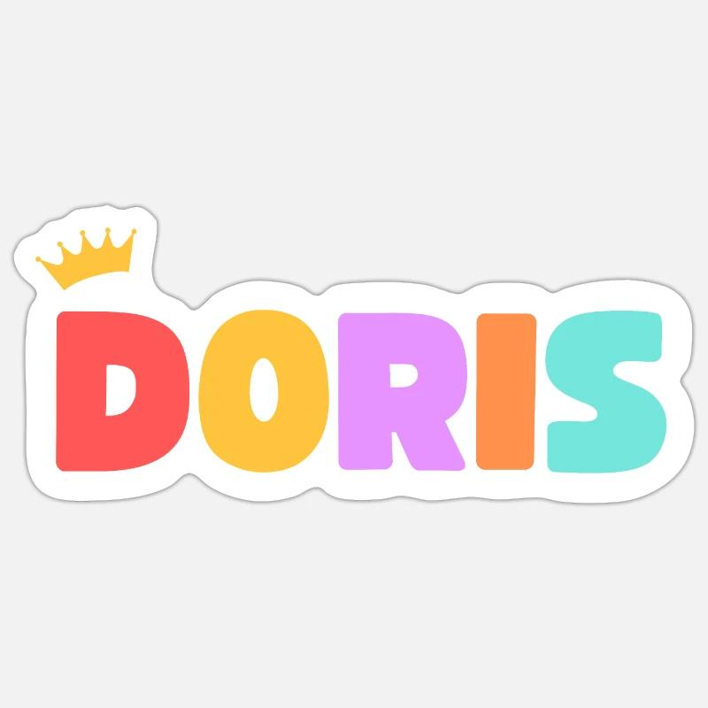 Doris! Customizable Sticker size S (10 x 10 cm)