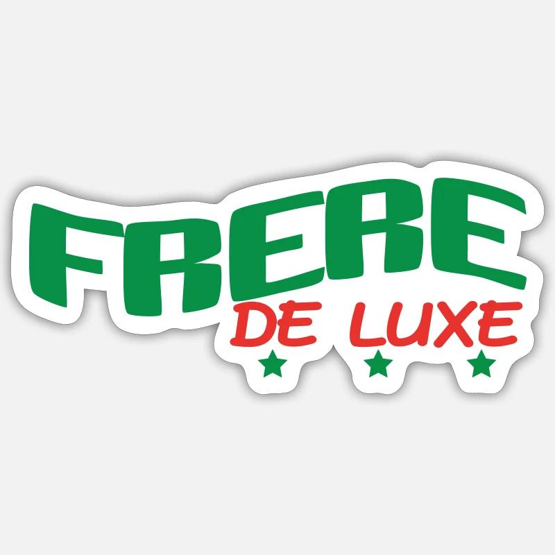 FRERE DE LUXE - Sticker taille S (10 x 10 cm) - blanc mat